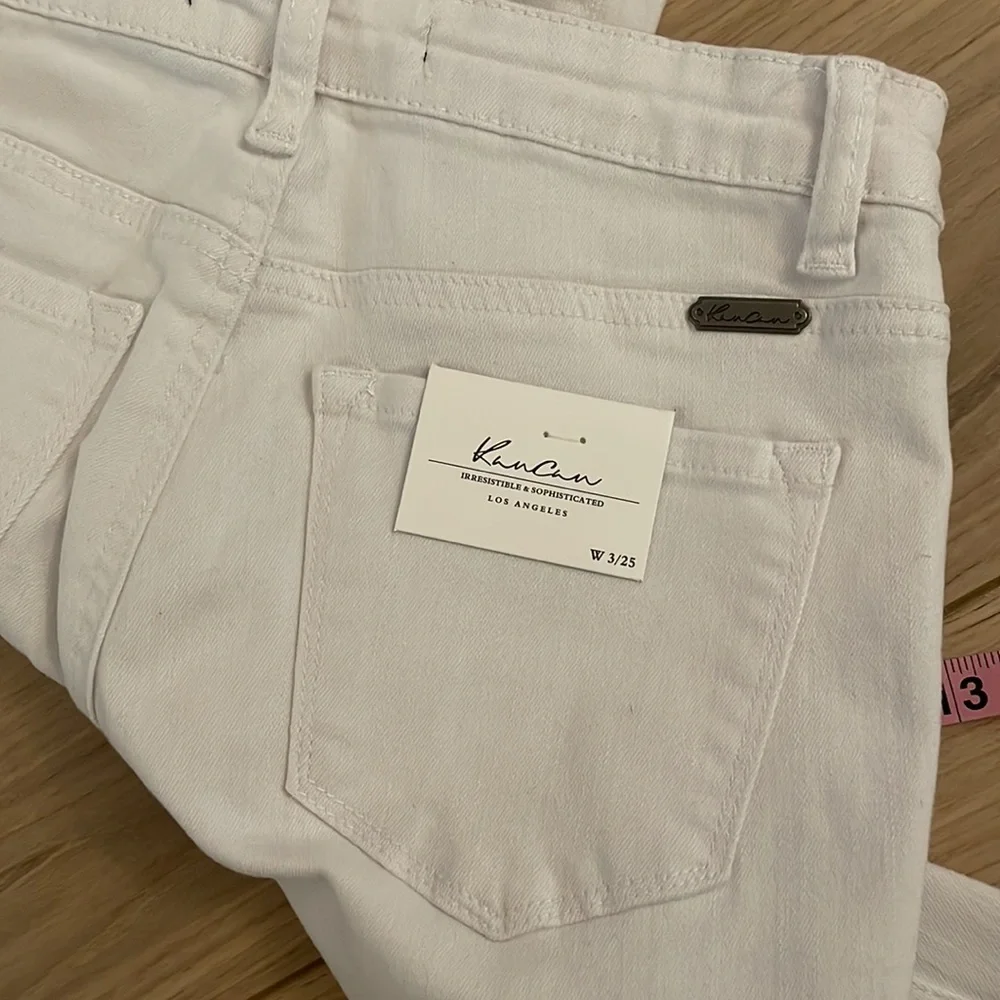 VICI KanCan white distressed skinny jeans